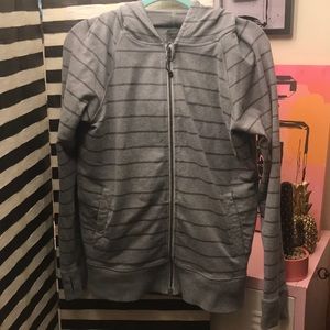 VGUC Lululemon Gray Striped Jacket